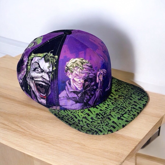 Batman Joker Themed Purple Green Trucker Hat - Picture 1 of 5